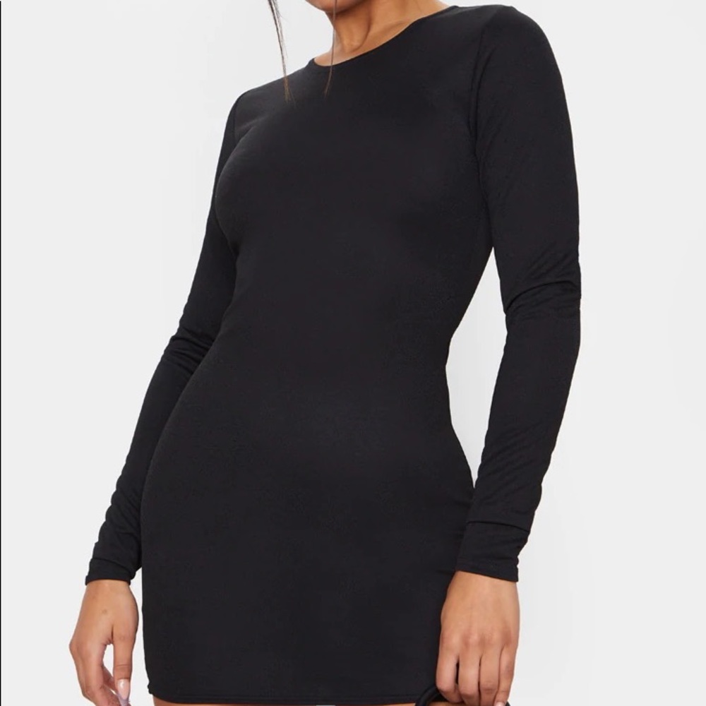 Black Long Sleeve Bodycon Dress
